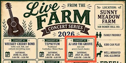AJ and the Groove at Sunny Meadow Farm