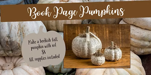 Book Page Pumpkins