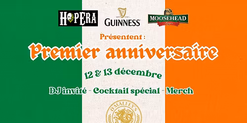 Premier anniversaire du O'Malleys! 