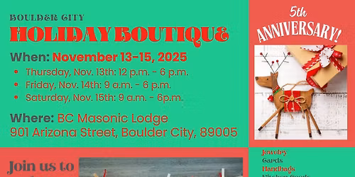 Boulder City Holiday Boutique