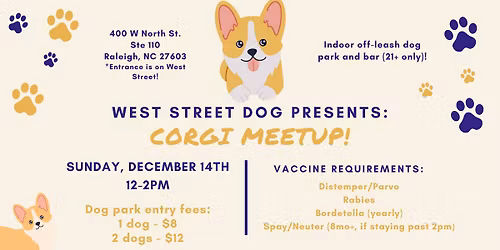 Corgi Meetup at West Street Dog