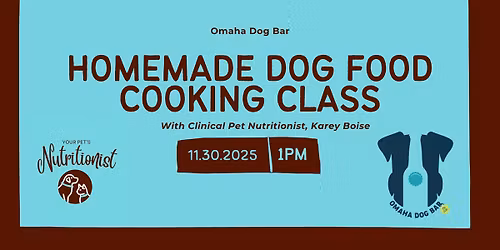 Homemade Dog Food Cooking Class