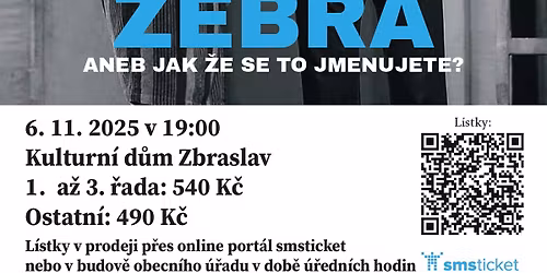 VELK\u00c1 ZEBRA aneb Jak \u017ee se to jmenujete?