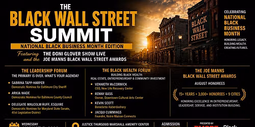 Black Wall Street Summit: National Black Business Month Edition