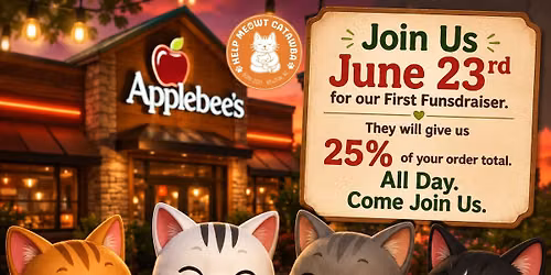 Applebee's Fundraiser & Meow & Greet