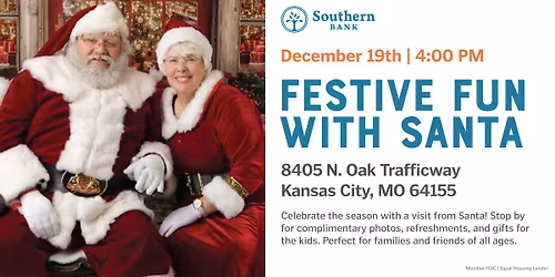 Festive Fun with Santa - Kansas City North Oak Branch