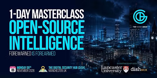 1-Day Masterclass Open-Source Intelligence - OSINT. Forewarned Is Forearmed
