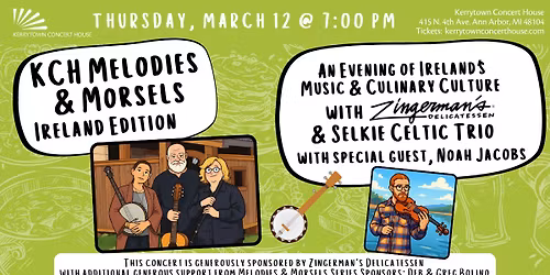 KCH Melodies & Morsels: Ireland Edition An Evening of Ireland\u2019s Music & Culinary Culture
