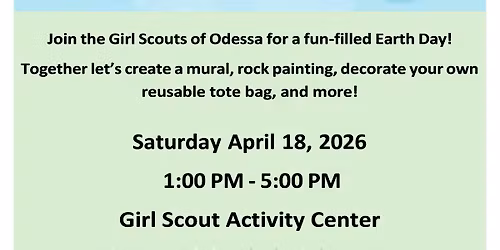 Odessa Girl Scouts Earth Day Community Event