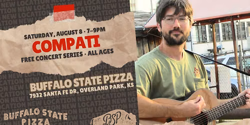 Compati at Buffalo State Pizza in Downtown OP on Sat, Aug 8  at 7PM