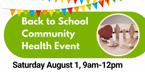 Back to School Community Health Event