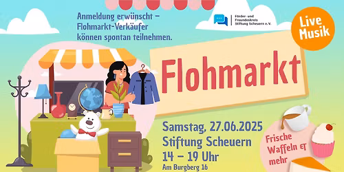 Flohmarkt des F\u00f6rder- und Freundeskreis der Stiftung Scheuern e. V.