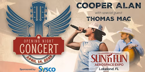 Opening Night Concert Cooper Alan with special guest Thomas Mac