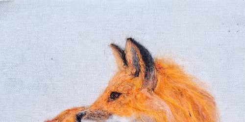 Wool Needle Felted Fox