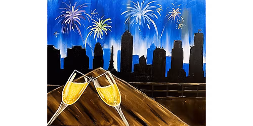 Cheers at New Year\u2019s - Paint and Sip in Indianapolis | Classpop!\u2122