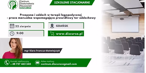 GDA\u0143SK >>  Przepona i oddech w terapii logopedycznej       - praca manualna