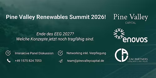 Pine Valley Renewables Summit 2026