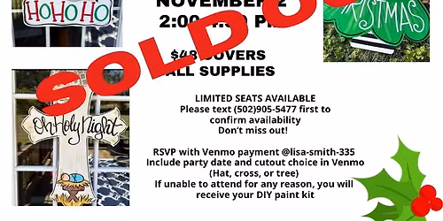 Christmas Door Hanger Paint Class