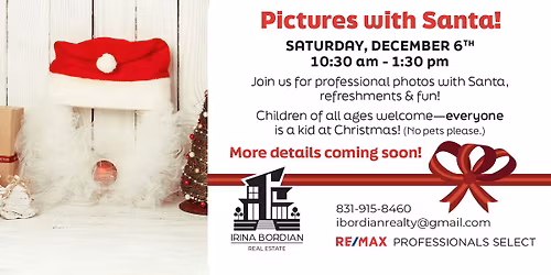  Pictures with Santa! \u2728\ud83c\udf85 Save the date!