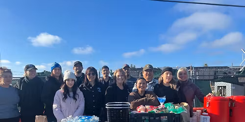 Serving food and Gifting clothes to the unhoused around Sacramento