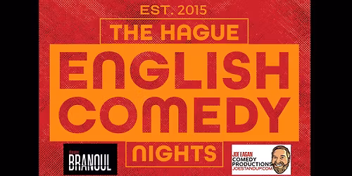 Upcoming Hague English Comedy Nights, 2 showtimes @ 19,00 & 21,00