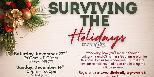 DivorceCare: Surviving the Holidays 