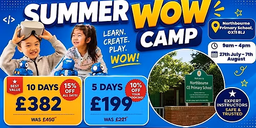 Northbourne Primary School Summer WOW Camp (3rd - 7th August)