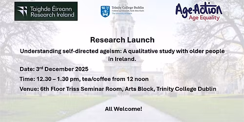 Research Launch Understanding self-directed ageism