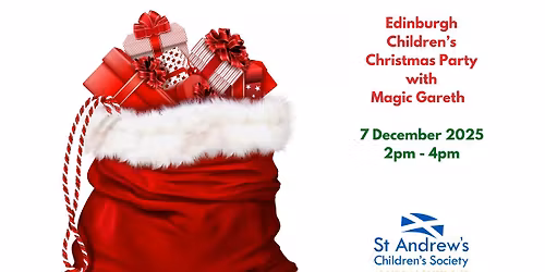 Edinburgh Children\u2019s Christmas Party with Magic Gareth 2025