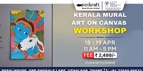 Penkraft Kerala Mural Art on Canvas Workshop