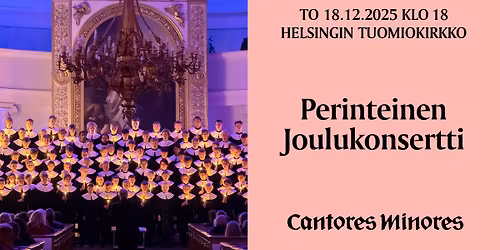 Cantores Minores - PERINTEINEN JOULUKONSERTTI 1\/4
