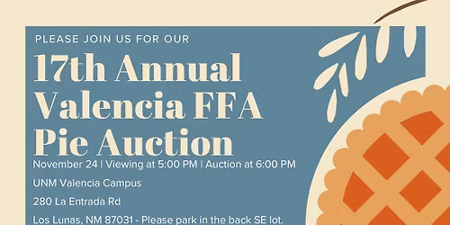 Valencia FFA 17th Annual Pie Auction 