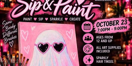 Halloween sip& paint