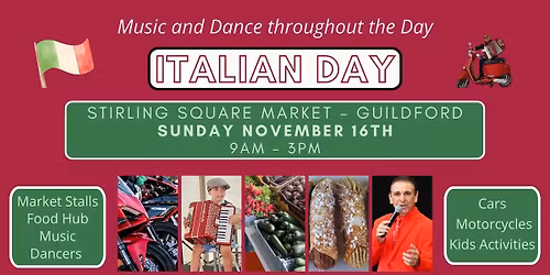 Italian Day: Stirling Square Market - Guildford