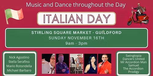 Italian Day: Stirling Square Market - Guildford