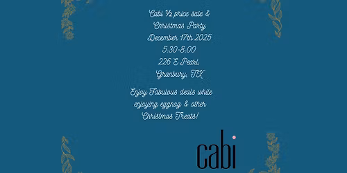 Cabi half price Christmas Sale