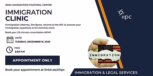 Immigration Clinic with Jim Byrne | Tuesday, December 16, 2025