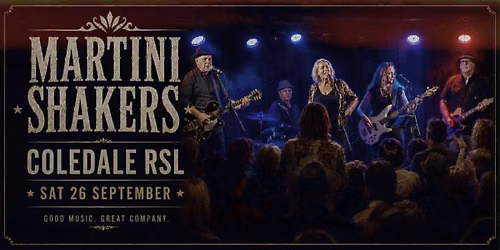 THE MARTINI SHAKERS - LIVE at Coledale RSL 