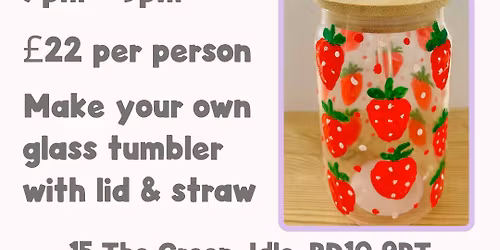 Paint & Sip - Glass Tumbler