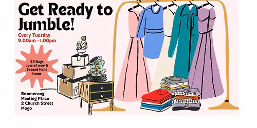 Tuesday JUMBLE SALE!