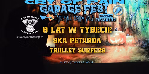 CRY OF PAIN GARAGE LATE FALL FEST vol.2