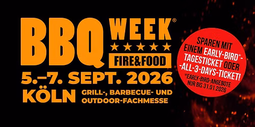 FIRE&FOOD BBQ WEEK 2026 — Motorworld Köln Rheinland
