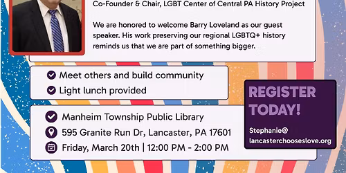 THRIVE: a LGBT+ social group for adults 50+