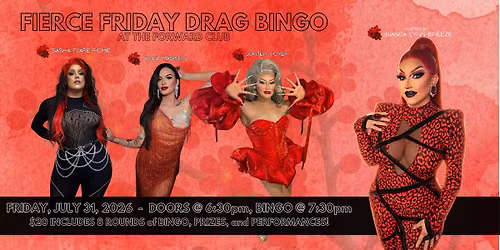 Fierce Friday Drag Bingo