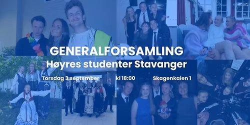 Generalforsamling H\u00f8yres Studenter Stavanger