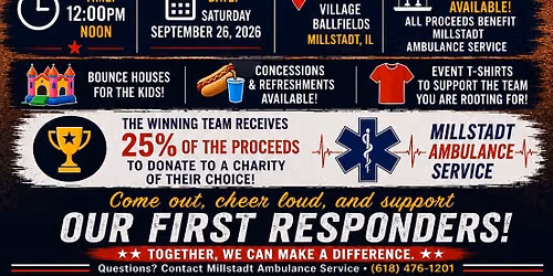 Red (Millstadt Fire) vs. Blue (Millstadt Police) Softball Showdown \u2013 Supporting Millstadt EMS