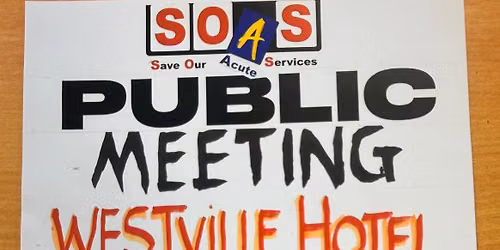 Public Meeting in the Westville. 