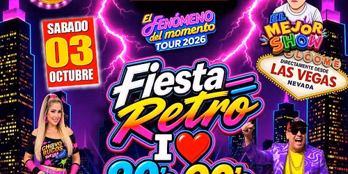 Fiesta Retro I love 80's - 90's desde Las Vegas