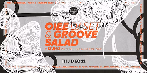 OIEE [DJ Set] & GROOVE SALAD | Vinyl Set. Front Room w\/ D'JHU