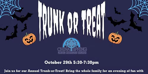 ANNUAL China Spring UMC Trunk-or-Treat\ud83c\udf6b\ud83c\udf83
